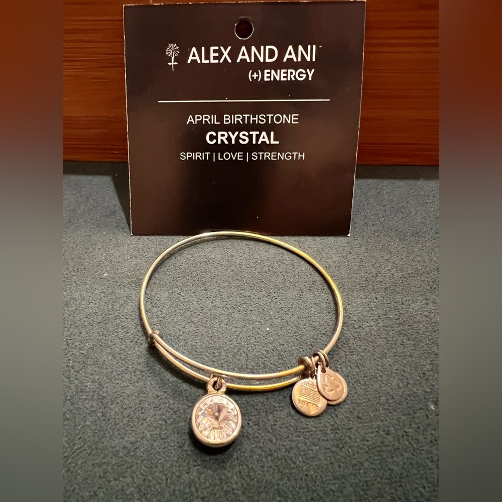 Alex and Ani Gold April Birthstone Bracelet